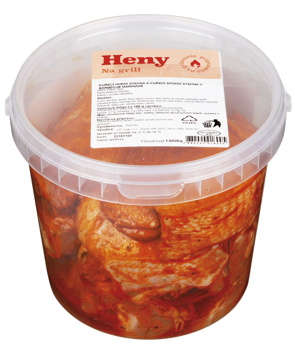 Kuřecí BBQ na gril mix chlaz. cca 1,6 kg