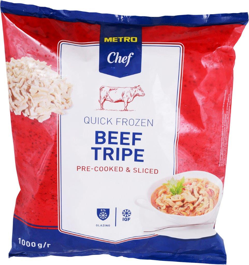 METRO Chef Hovězí dršťky vařené krájené mraž. 15 x 1 kg