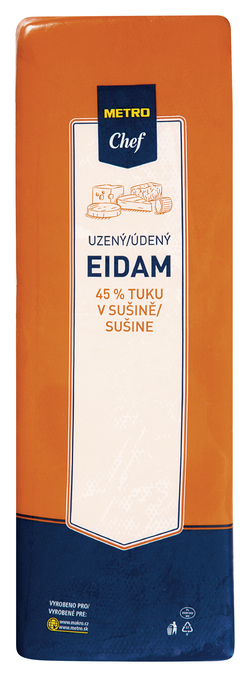 METRO Chef Eidam uzený 45% chlaz. cca 3 kg