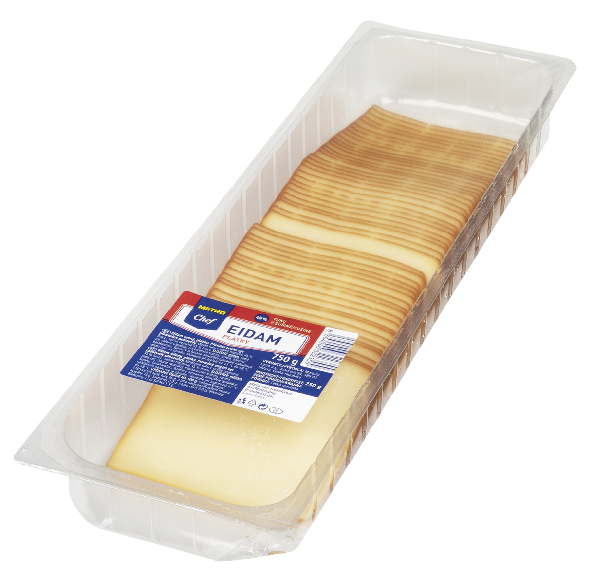 METRO Chef Eidam uzený 45% plátky chlaz. 750 g