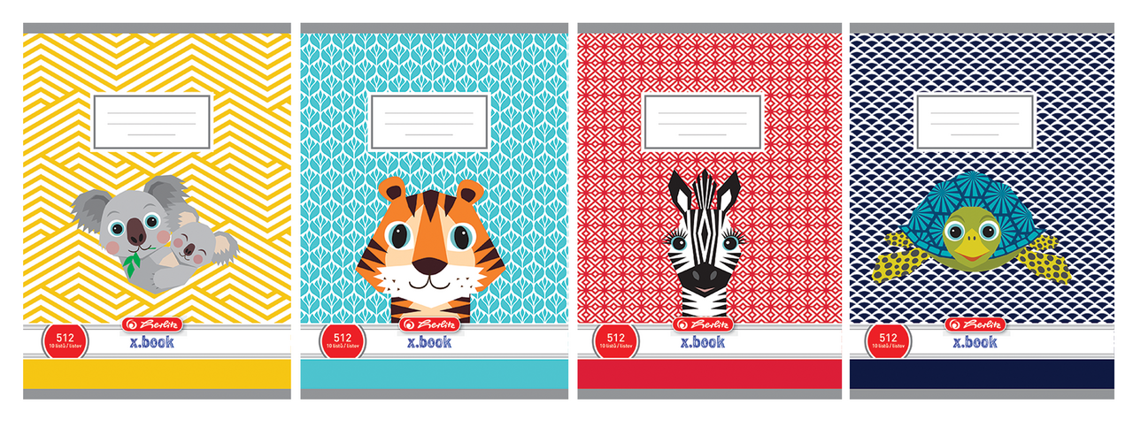 herlitz Školní sešit 512/10 listů motiv Zvířátka 1 ks