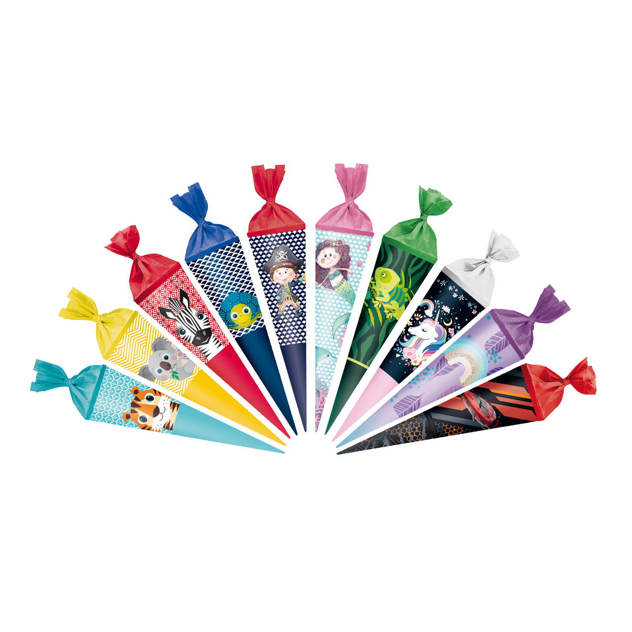 herlitz Kornout školní 35 cm kulatý uzavíratelný krep. papírem 1 ks