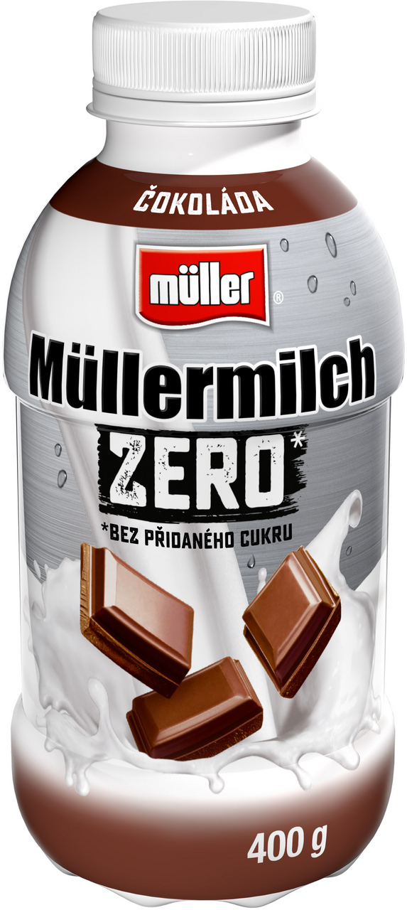 Müllermilch Zero mléčný nápoj s čokoládovou příchutí chlaz. 400 g