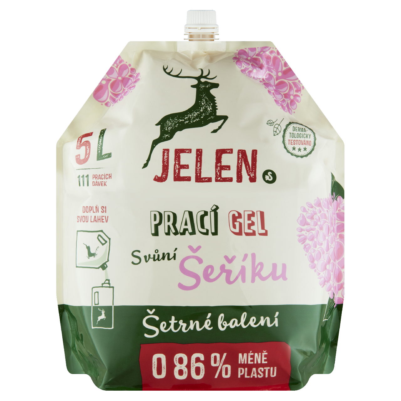 JELEN Prací gel šeřík Refill 5 l