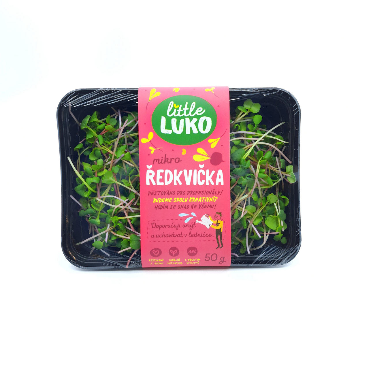 Little Luko Výhonky Ředkvička růžová čerstvé 50 g