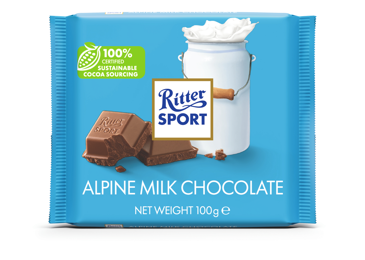 Ritter Sport Alpenmilch Čokoláda mléčná 100 g