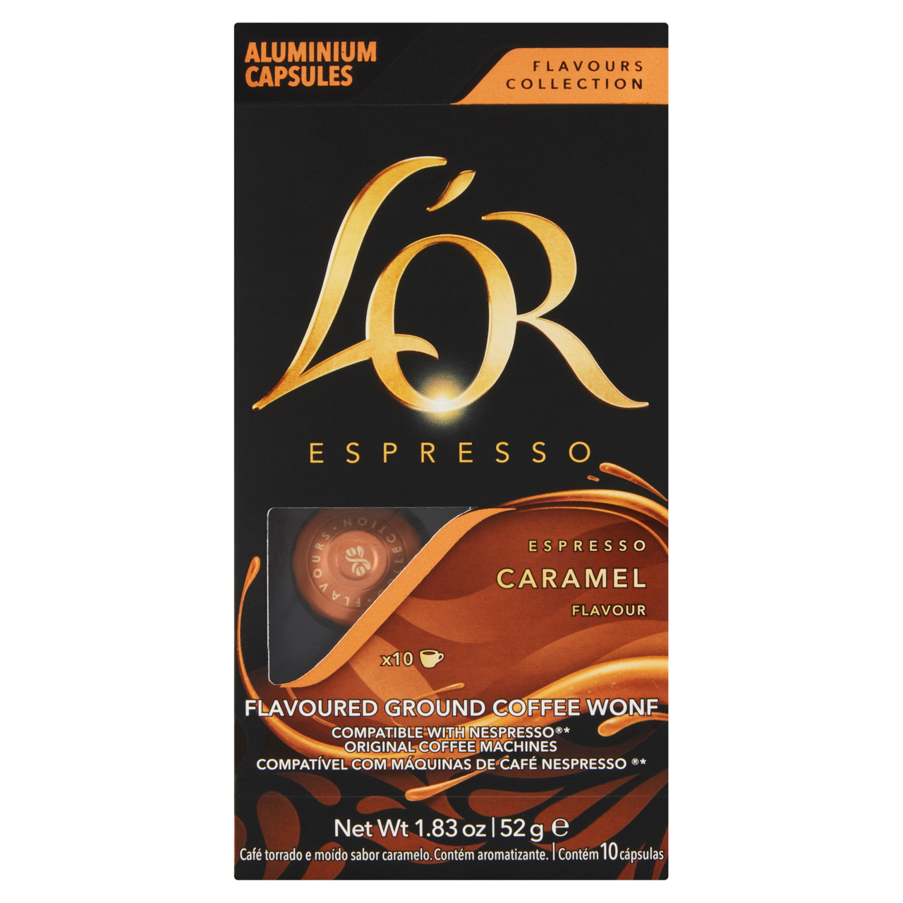 L'OR Espresso Caramel Kapsle mletá káva s příchutí karamelu 10 ks