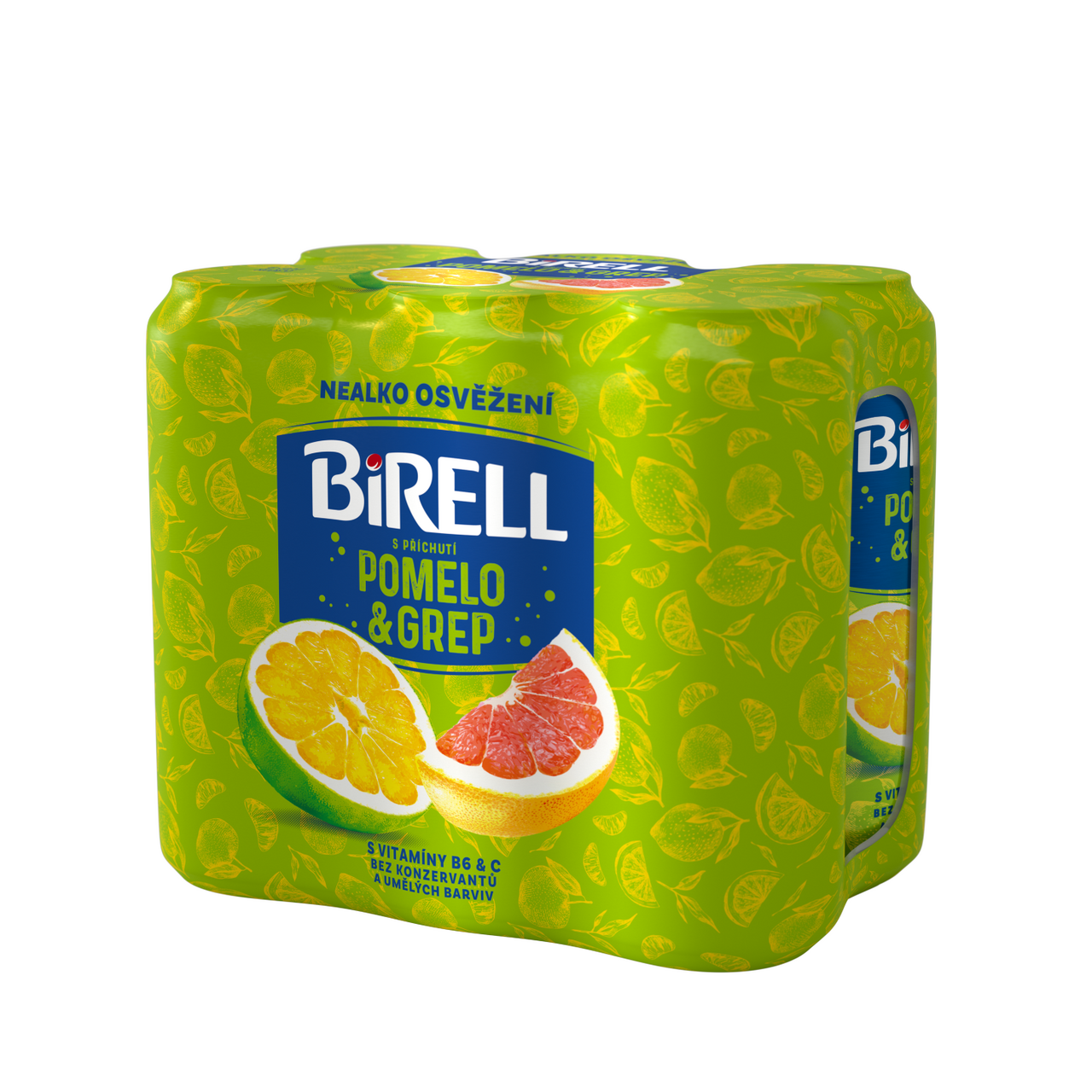 BIRELL Ovocný Pivo nealkoholické pomelo grep 4 x 6 x 500 ml