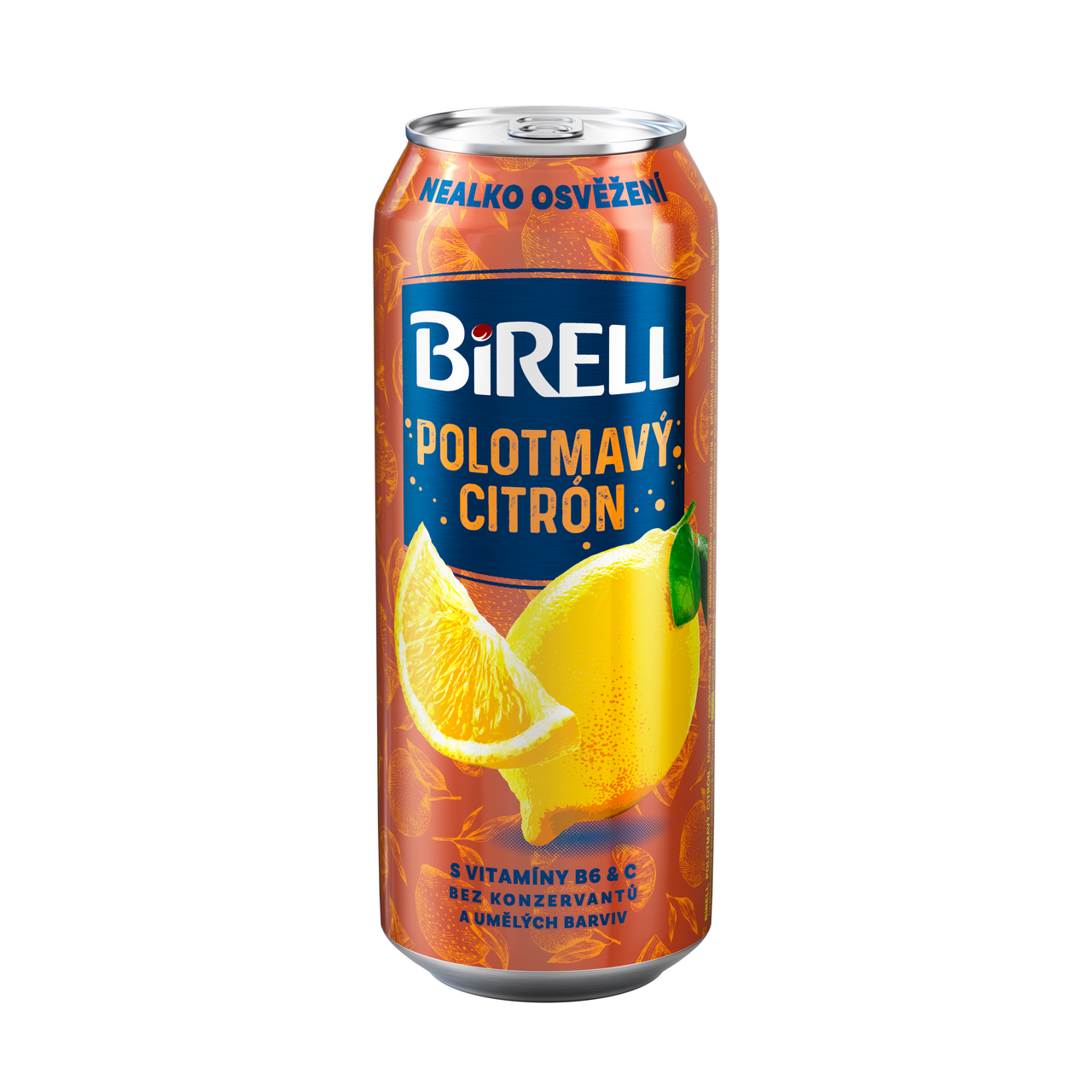 BIRELL Polotmavý citron nealkoholické pivo 500 ml