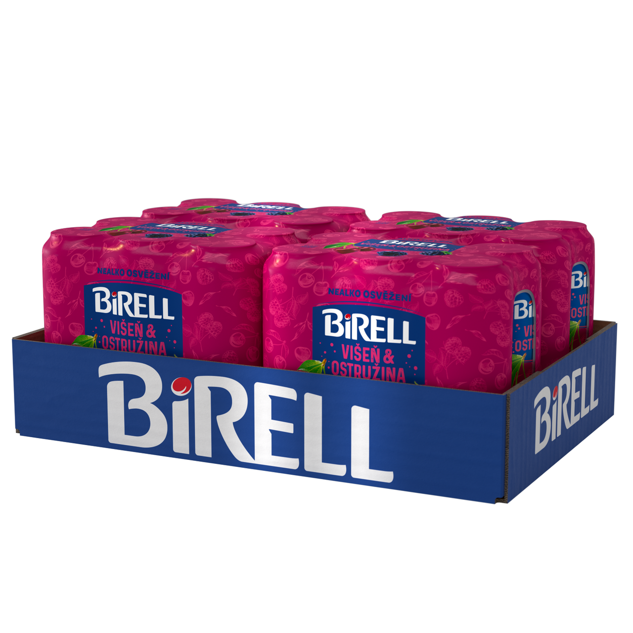 BIRELL Pivo nealkoholické višeň ostružina 4 x 6 x 500 ml