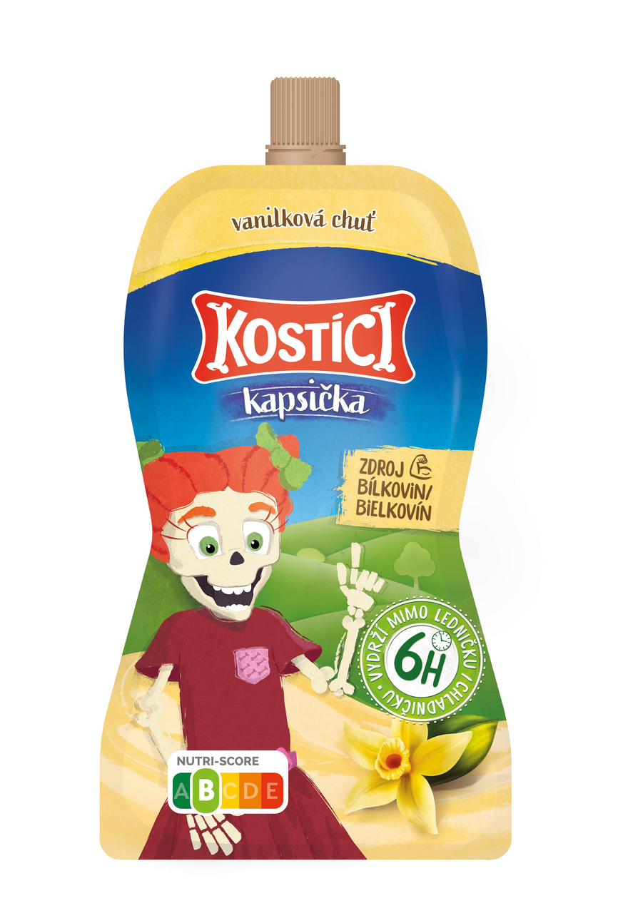 Danone Kostíci kapsička vanilková chuť chlaz. 130 g