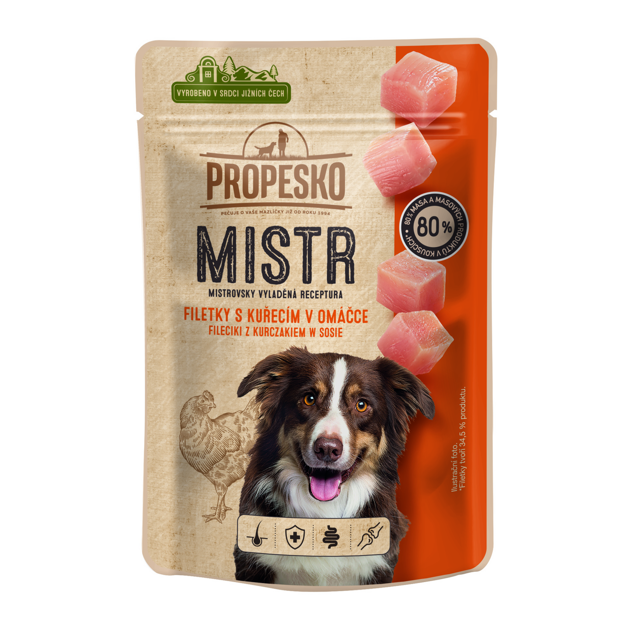 PROPESKO Mistr Kuřecí filetky v omáčce 28 x 85 g