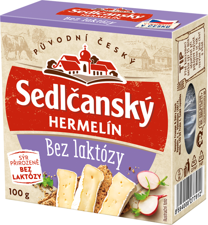 Sedlčanský Hermelín bez laktózy chlaz. 100 g