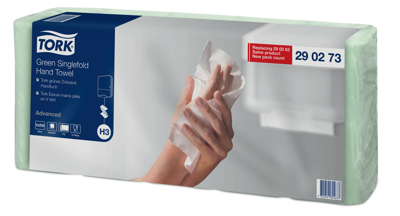 TORK Papírové ručníky zelené 1250 ks