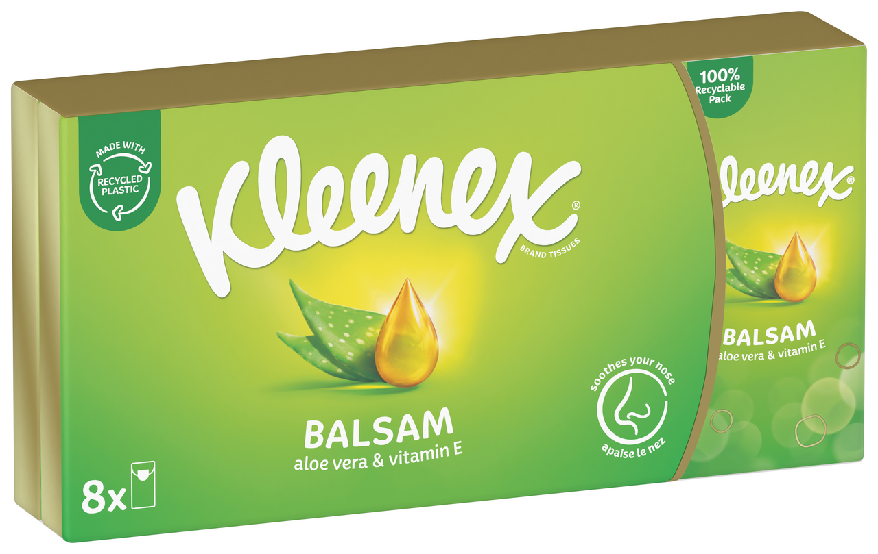 Kleenex Balsam kapesníky 4vrstvé 8 ks
