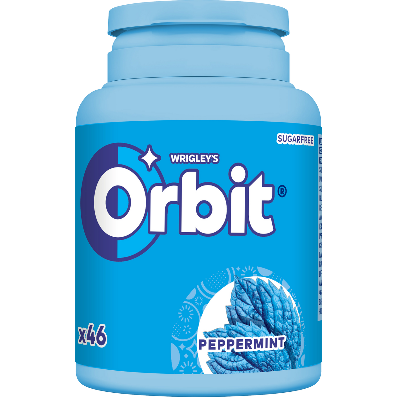 Wrigley's Orbit Žvýkačky peppermint dražé 6 x 64 g dóza