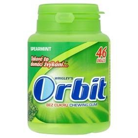 Wrigley's Orbit Žvýkačky Spearmint dražé 6 x 64 g dóza