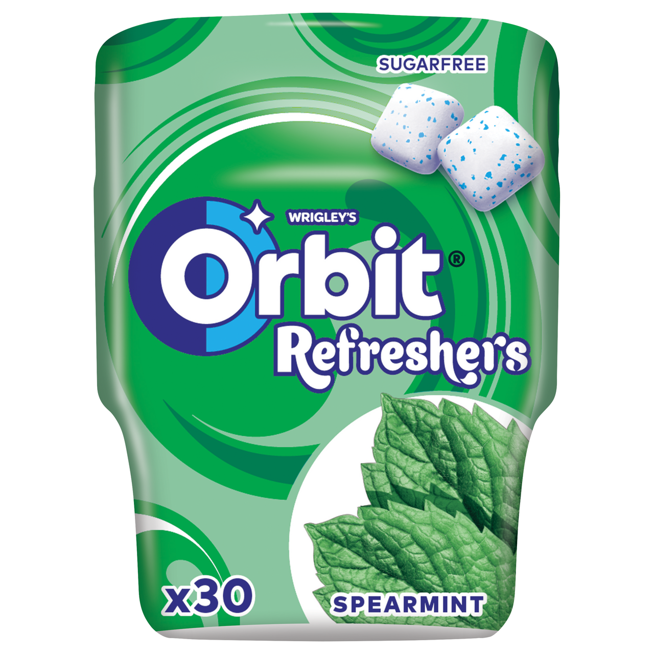 Orbit Refreshers Žvýkačky spearmint 67 g dóza