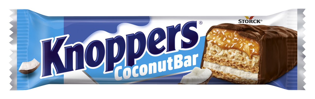 STORCK Knoppers Coconut Bar Křupavá tyčinka s kokosem 24 x 40 g