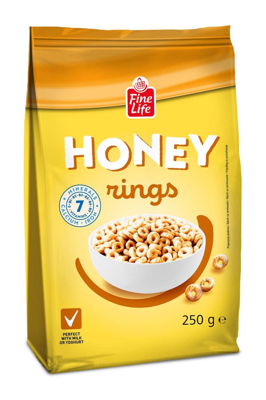 Fine Life Honey rings 6 x 250 g