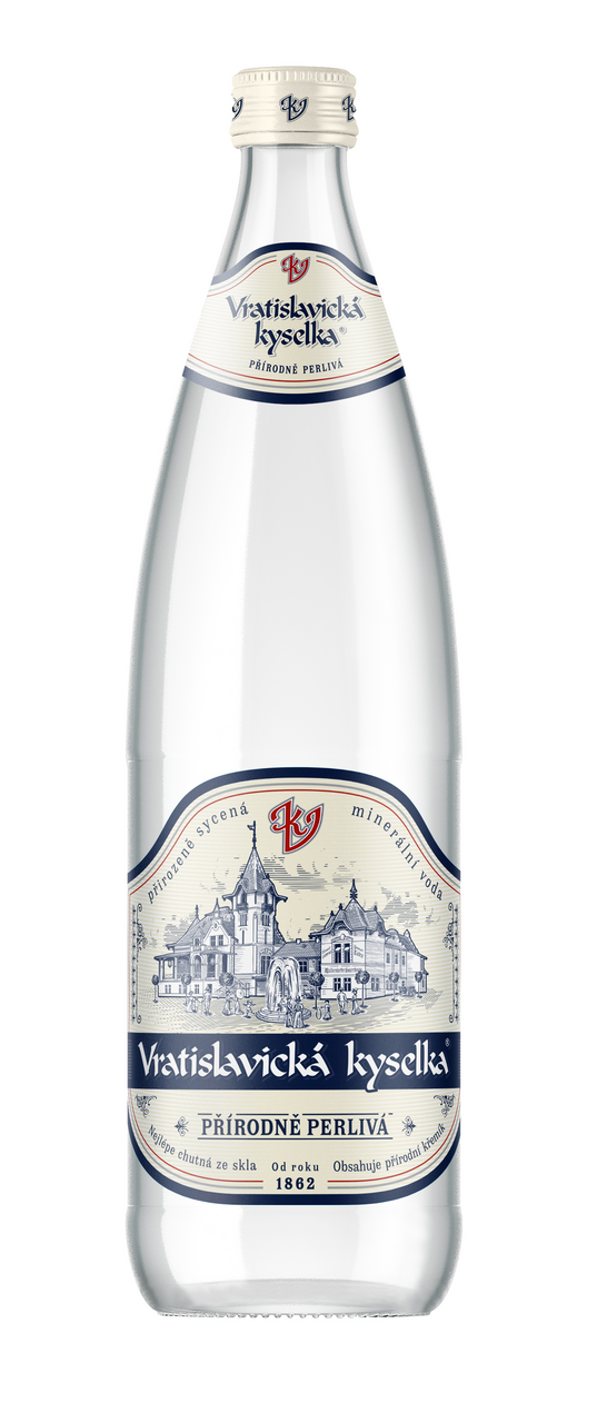 Vratislavická kyselka přírodně perlivá 6 x 750 ml vratná láhev