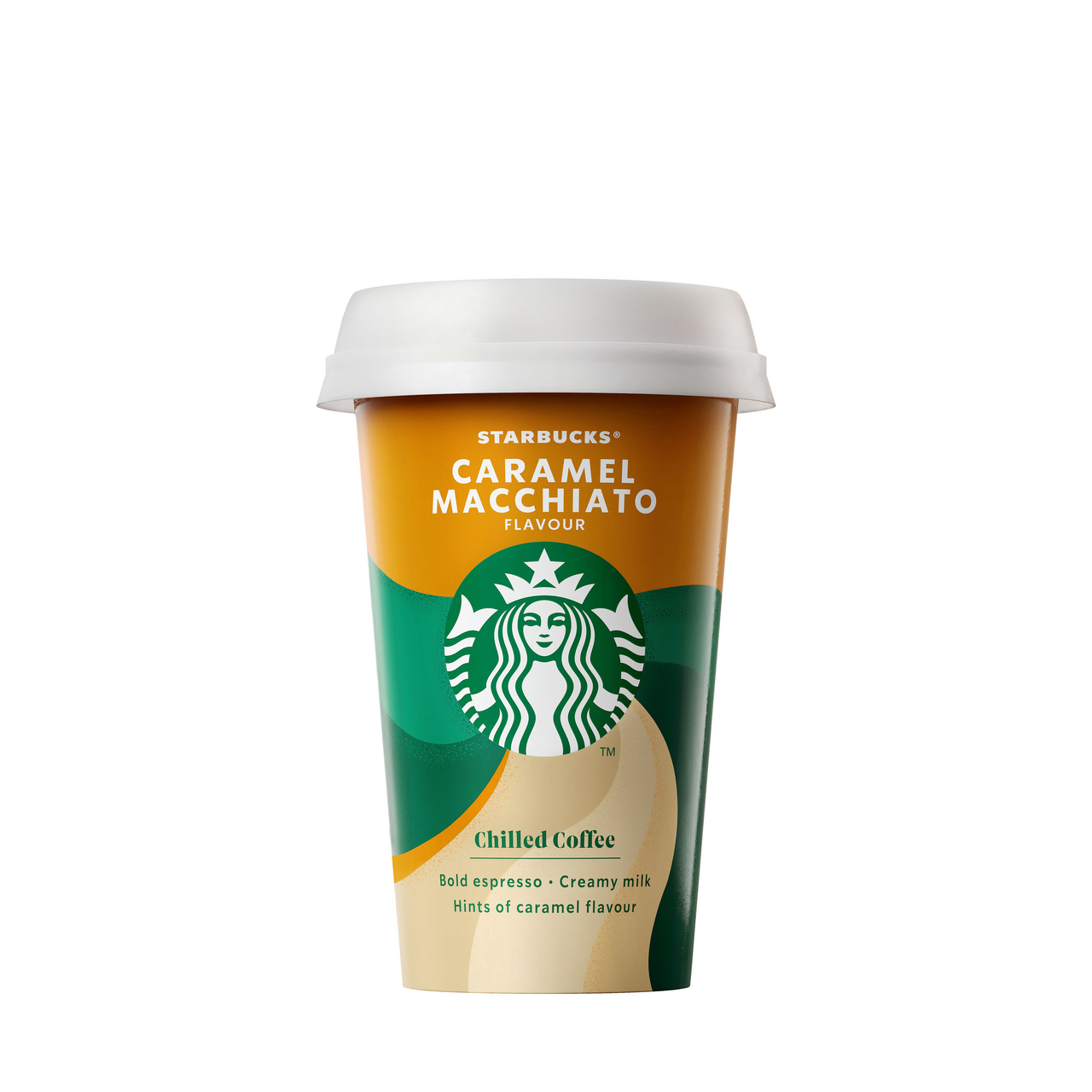 STARBUCKS Káva Caramel Macchiato Chilled Coffee chlaz. 220 ml