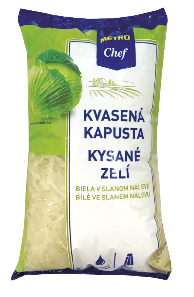 METRO Chef Zelí kysané bílé 85% SK chlaz. 1 kg