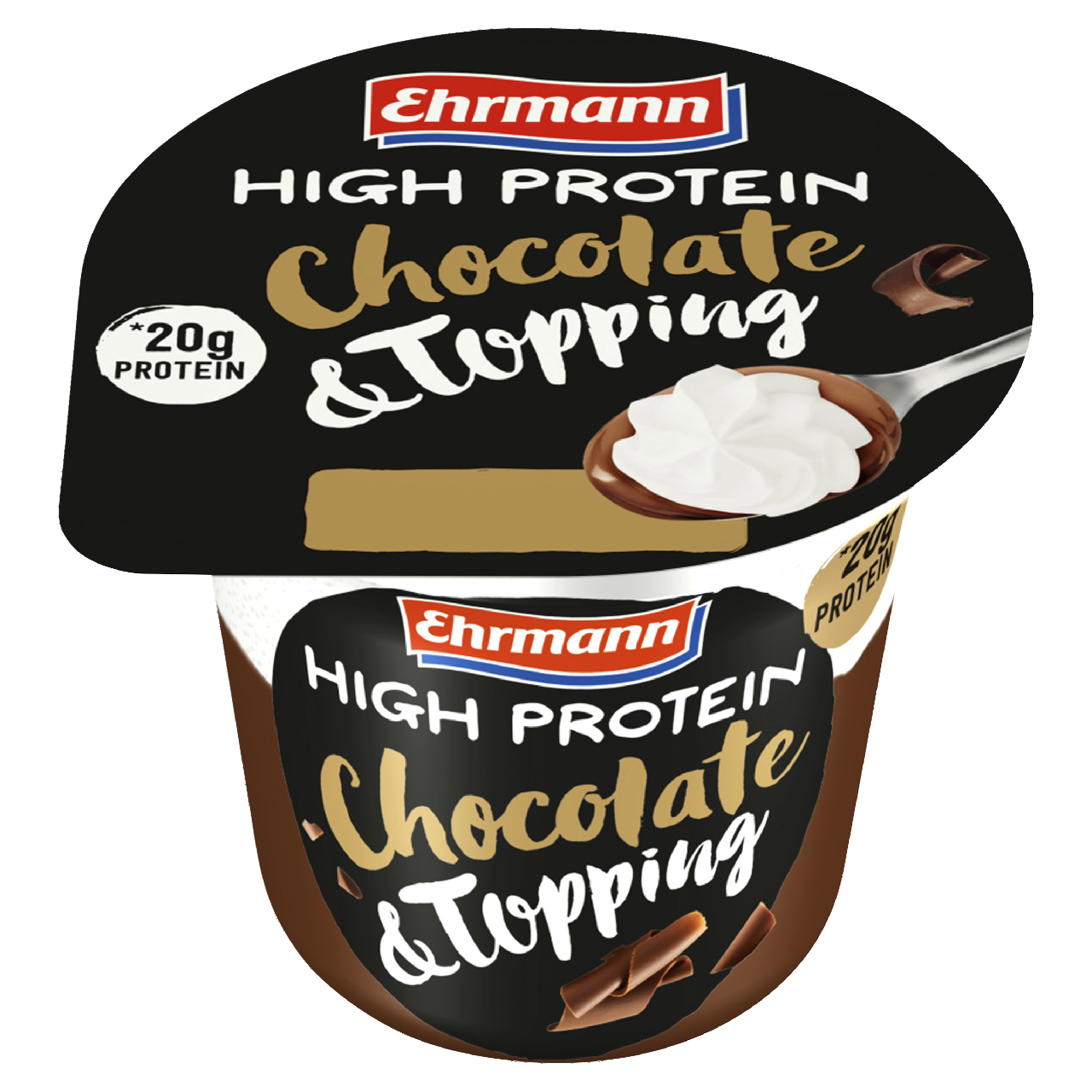 Ehrmann High Protein Dessert se šlehačkou čokoládový chlaz. 200 g