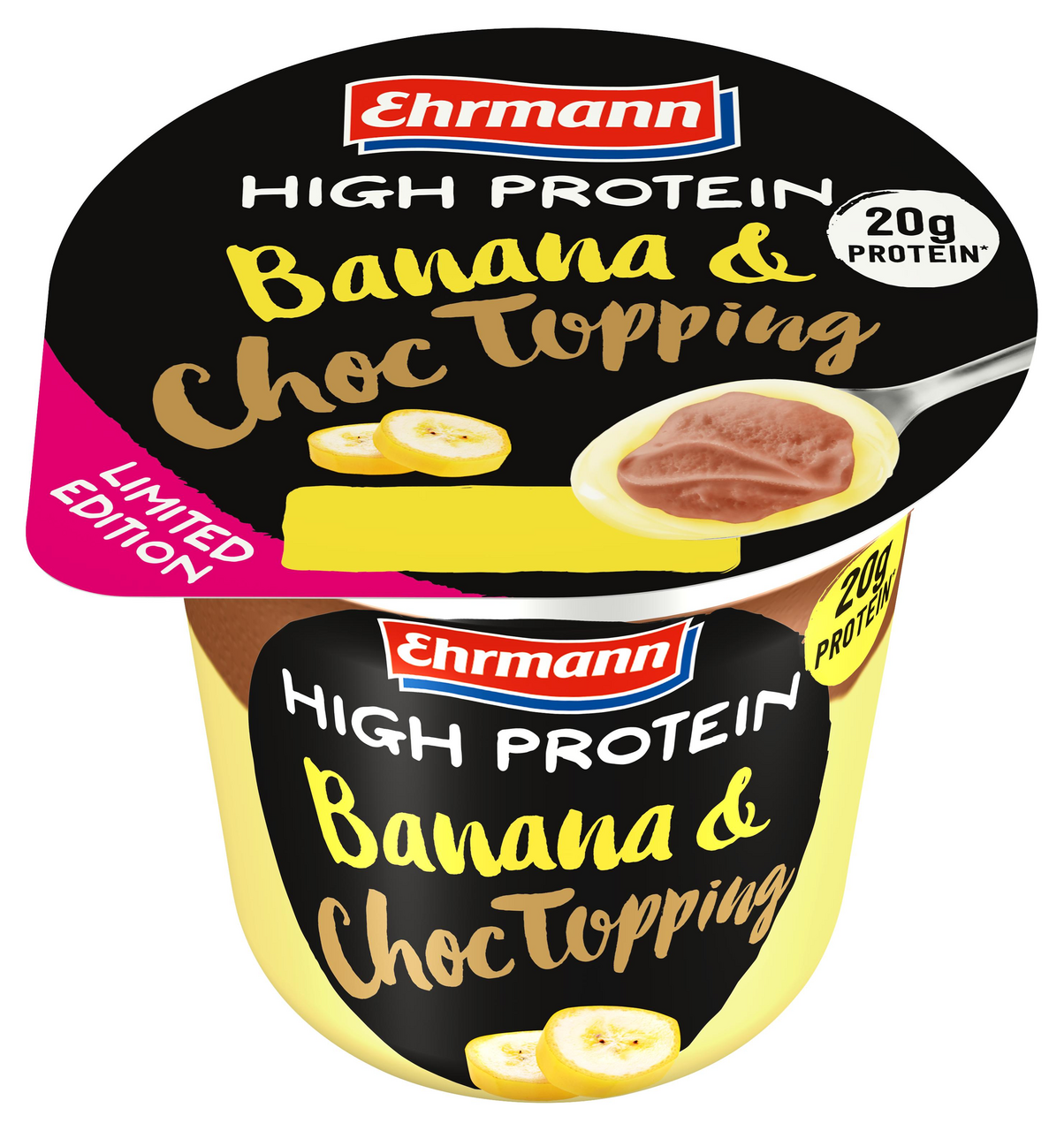 Ehrmann High Protein Dessert se šlehačkou banán chlaz. 200 g