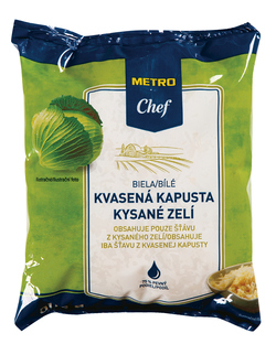 METRO Chef Zelí kysané bílé 75% bez chemického ošetření chlaz. 500 g
