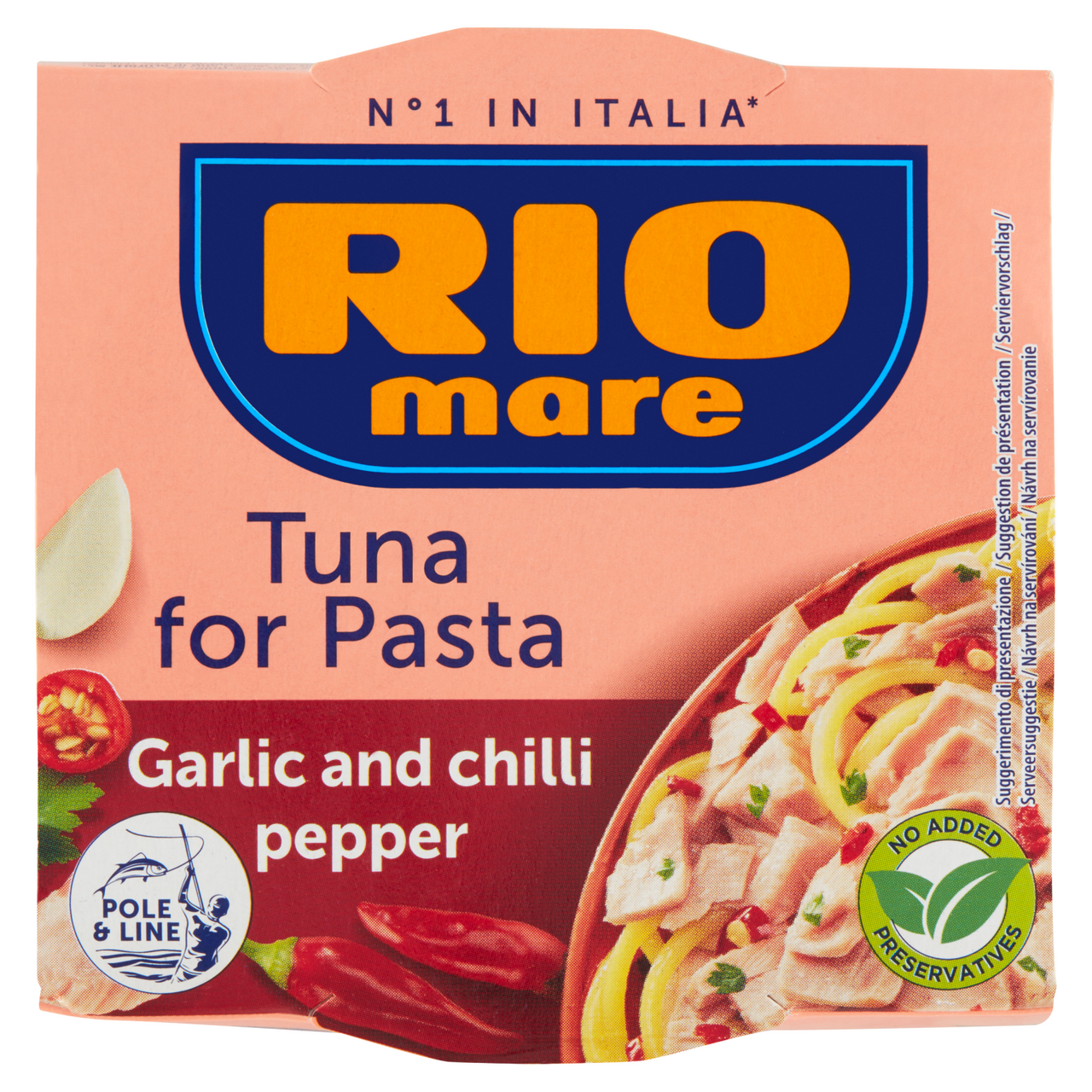 RIO mare Pasta Tuňák v olivovém oleji s česnekem a Chilli 160 g