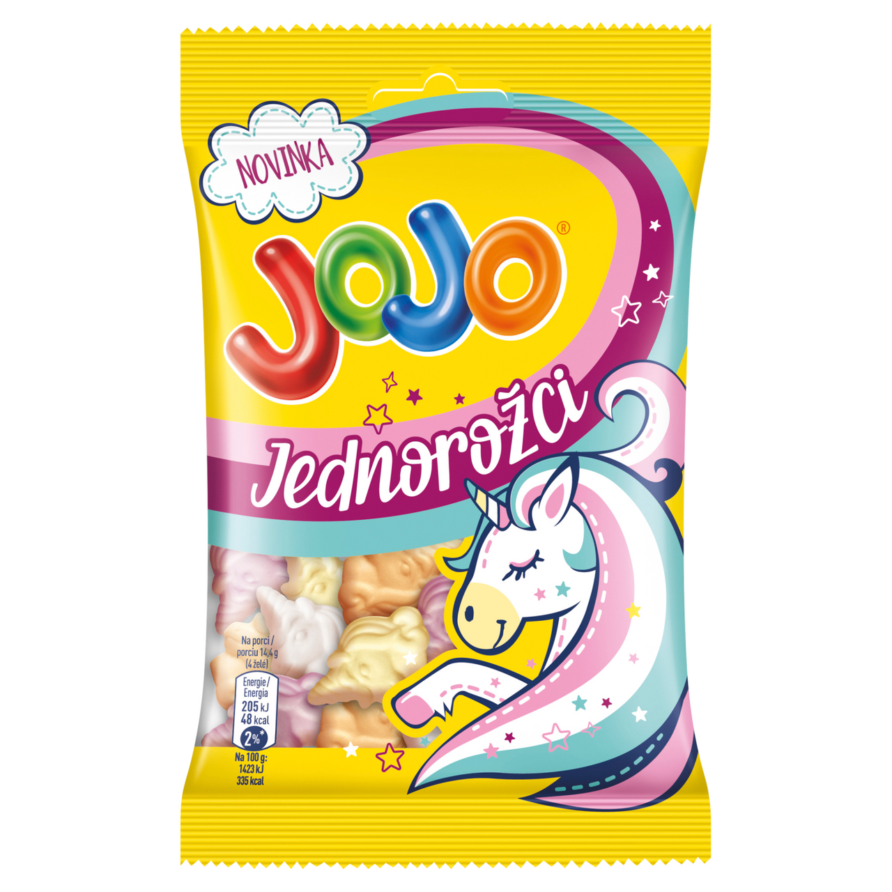 Jojo Jednorožci pěnové želé bonbóny 32 x 80 g