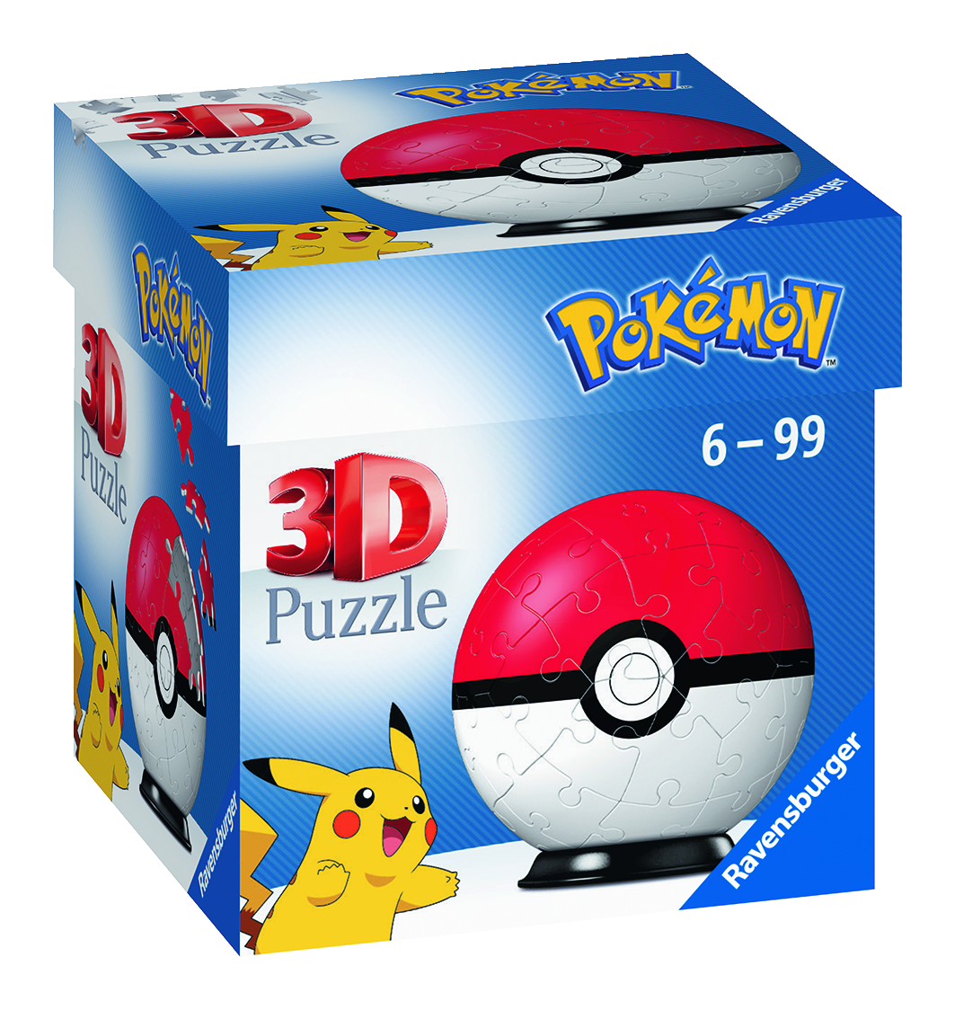 Puzzle 3D Pokémon červ., Ravensburger 6-99 1 ks