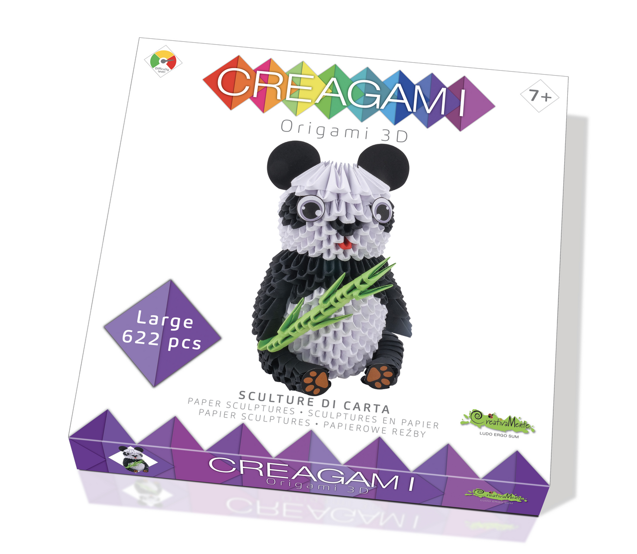 Origami Creagami 3D, Panda 622 ks 7+ 1 ks
