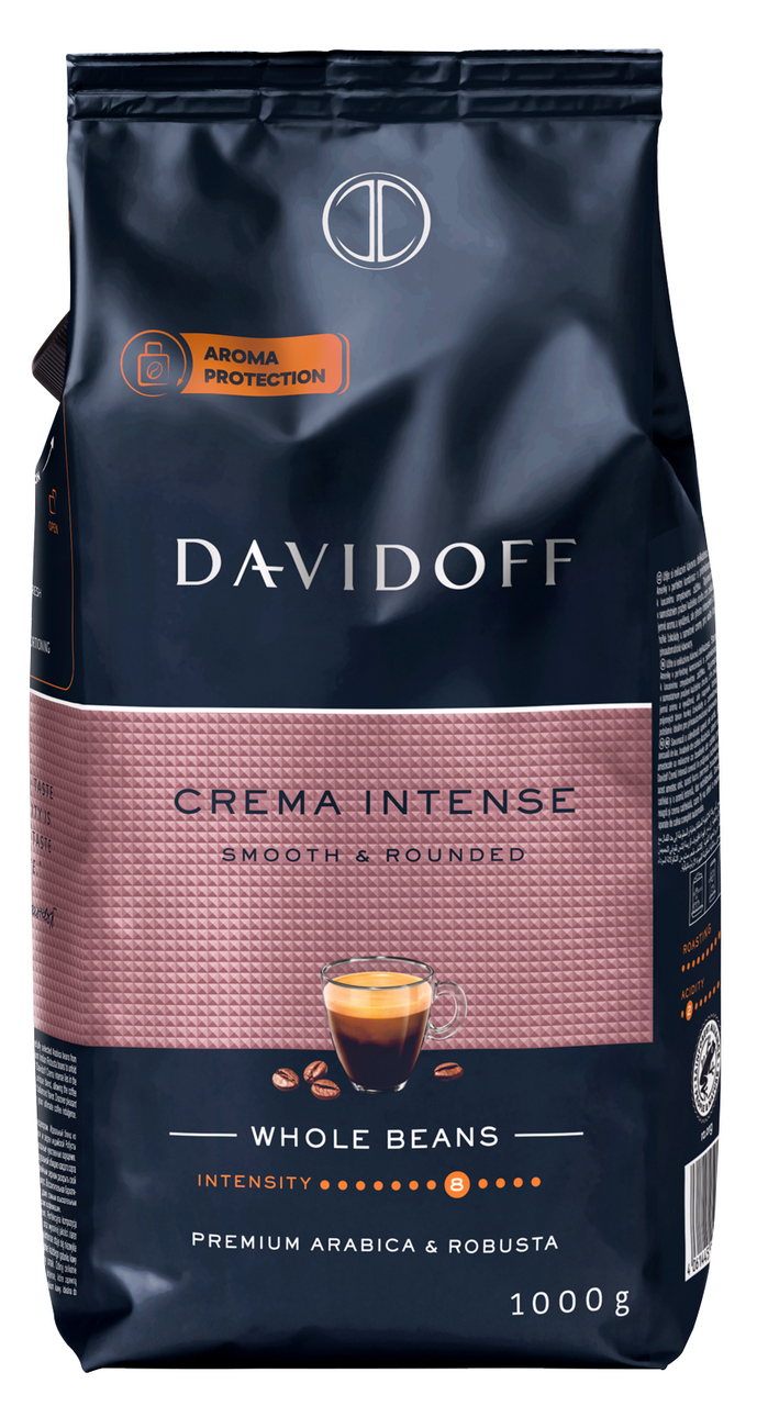 DAVIDOFF Crema Intense Smooth&Rounded Káva zrnková arabica&robusta 1 kg
