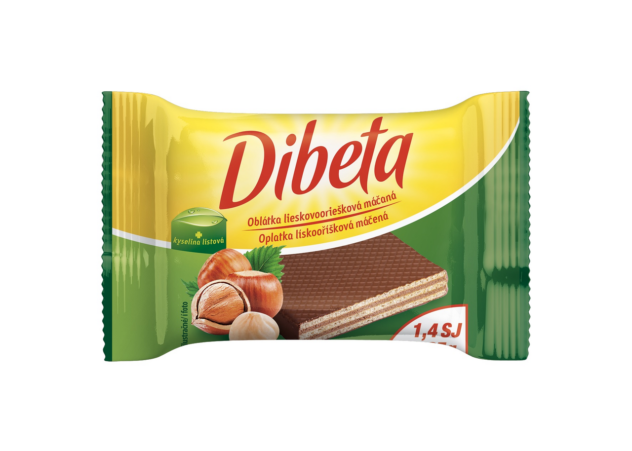 DIBETA oříšková celomáčená 30 x 25g