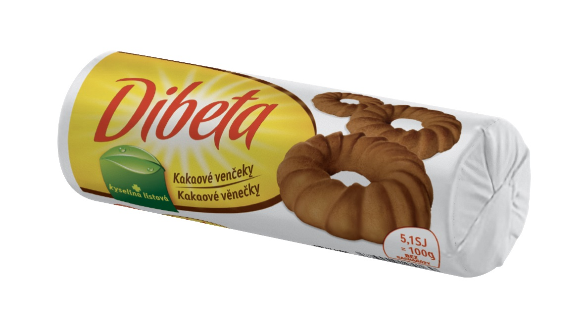 Dibeta Věnečky kakaové 10 x 100 g