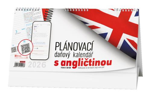 BALOUŠEK Kalendář stolní plánovací daňový s angličtinou 1 ks