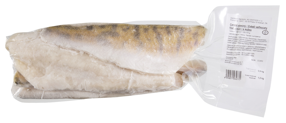 Candát filet s kůží mraž. 900 g