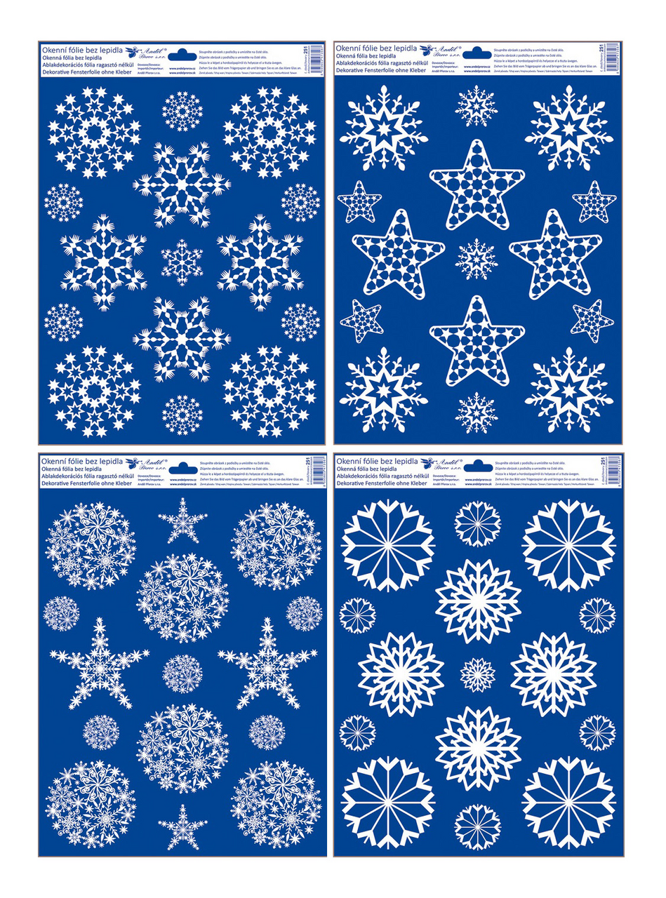 Fólie okenní s glitry - 211419 1 ks