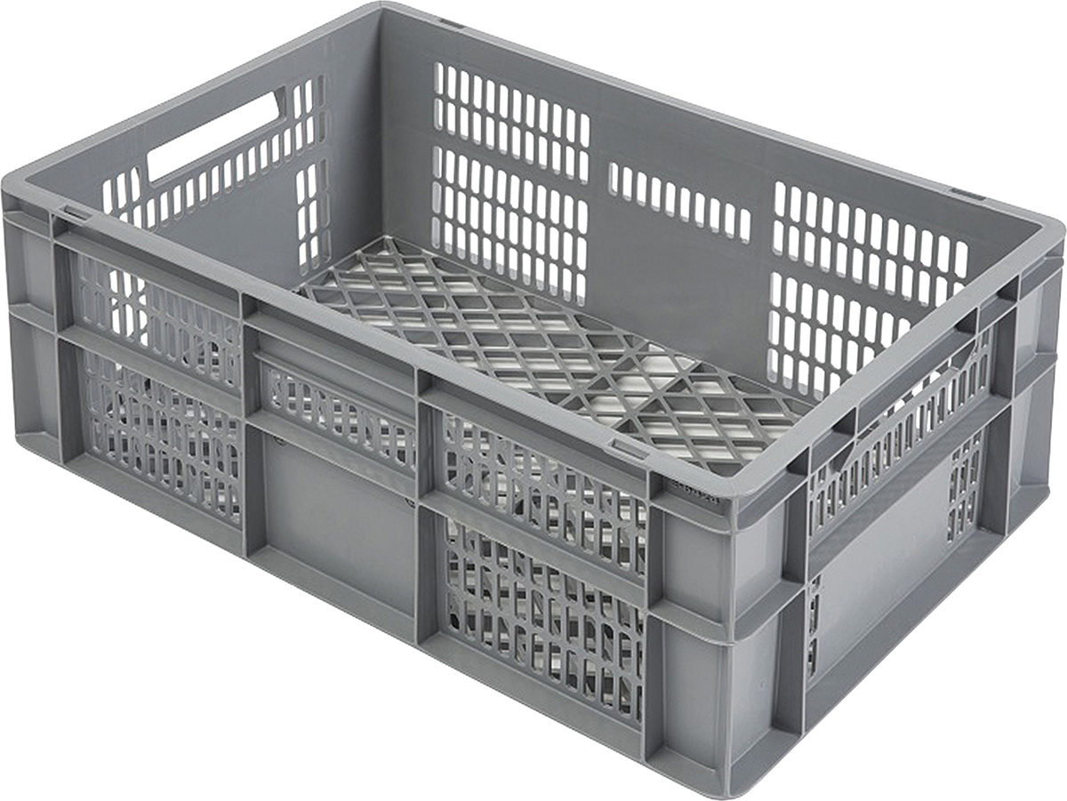 METRO PROFESSIONAL Euro přepravka 60 x 40 x 24 cm děrovaná šedá 1 ks