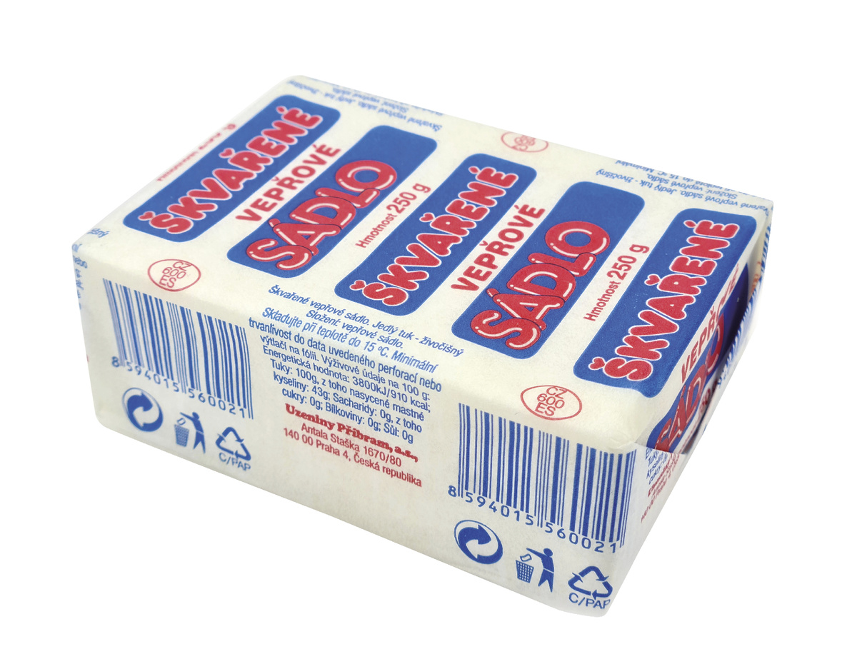 Příbramská uzenina Sádlo škvařené chlaz. 250 g