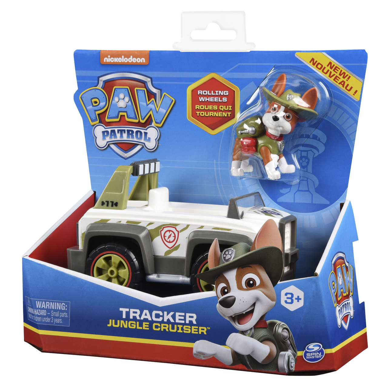 SPIN MASTER Paw Patrol Tracker Jungle Cruiser - základní vozidlo s figurkou 3+ 1 ks