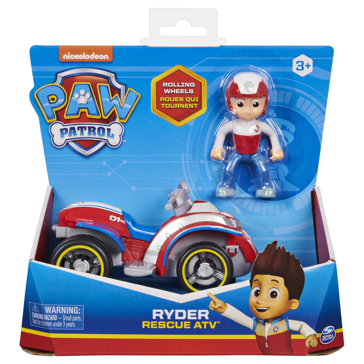 SPIN MASTER Paw Patrol Ryder Rescue ATV - základní vozidlo s figurkou 3+ 1 ks