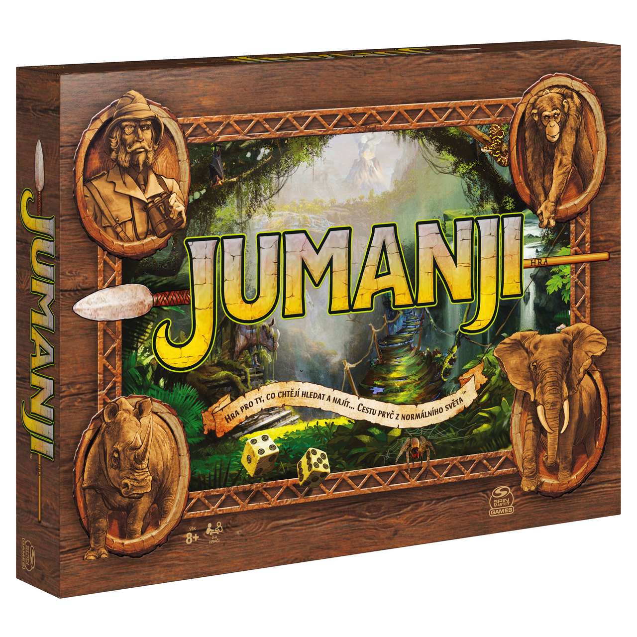 Jumanji, společenská hra CZ, Spin Master Games 8+ 1 ks