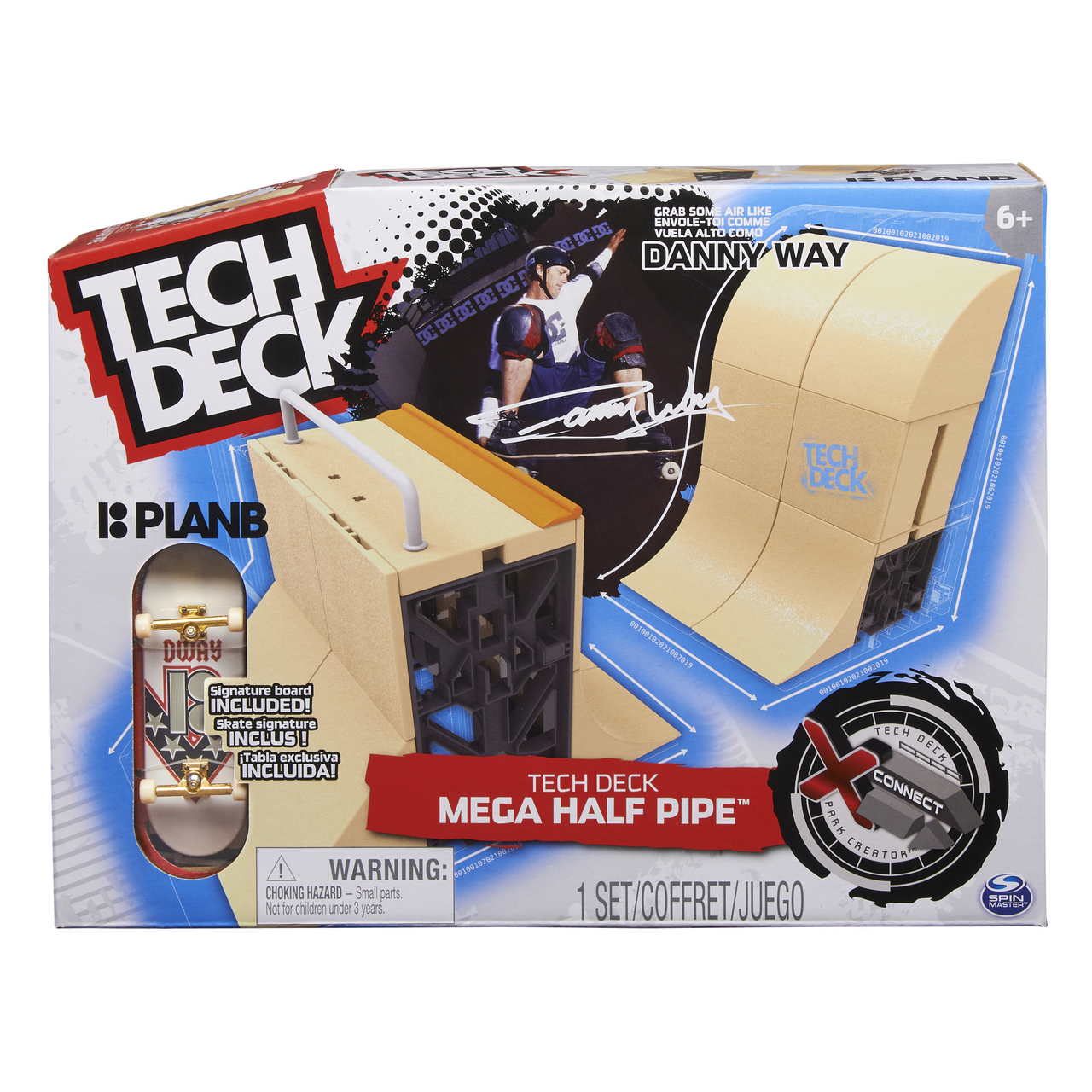 SPIN MASTER TechDeck Mega Half Pipe XConnect Rampy 1 ks