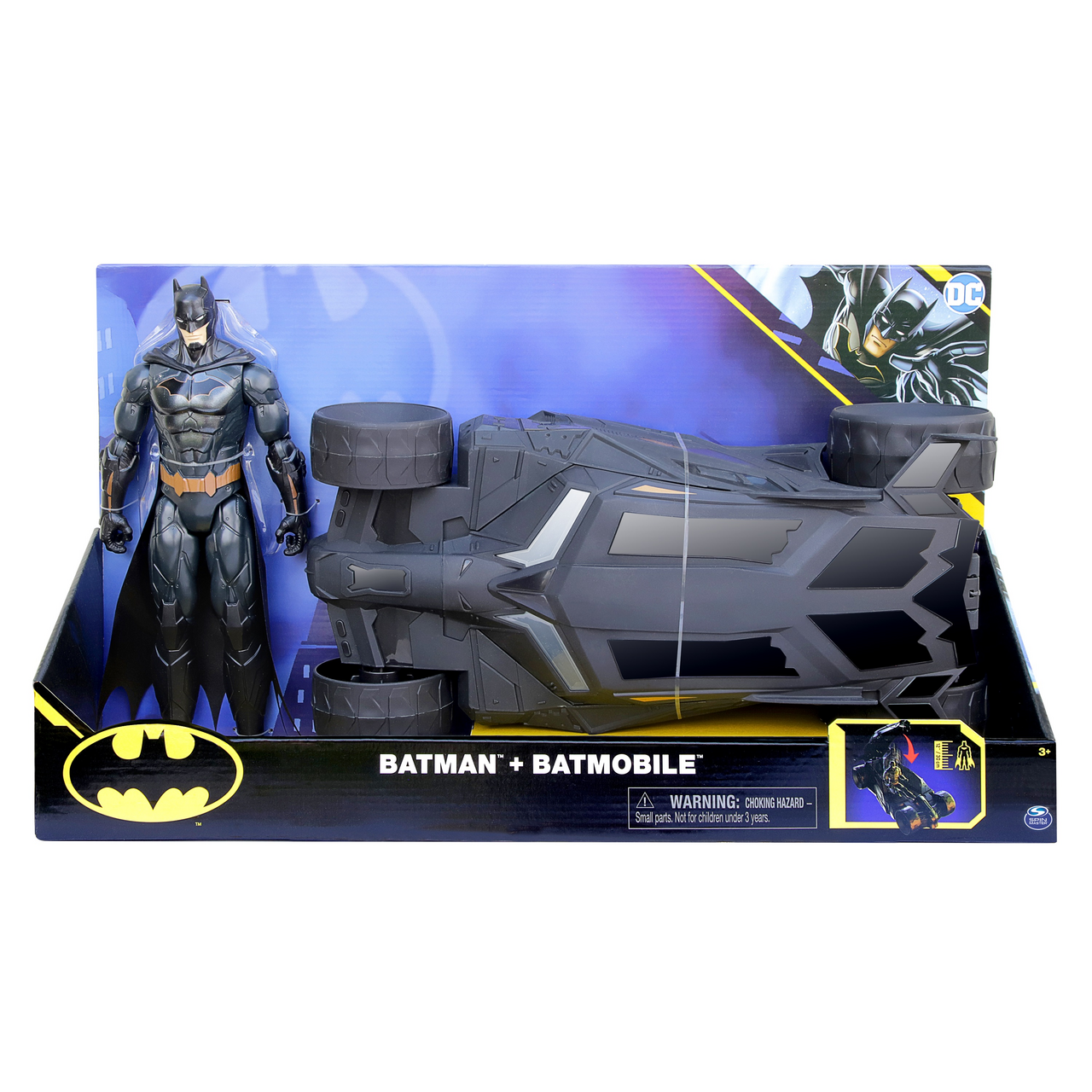 SPIN MASTER Batman Batmobile DC s figurkou 3+ 1 ks