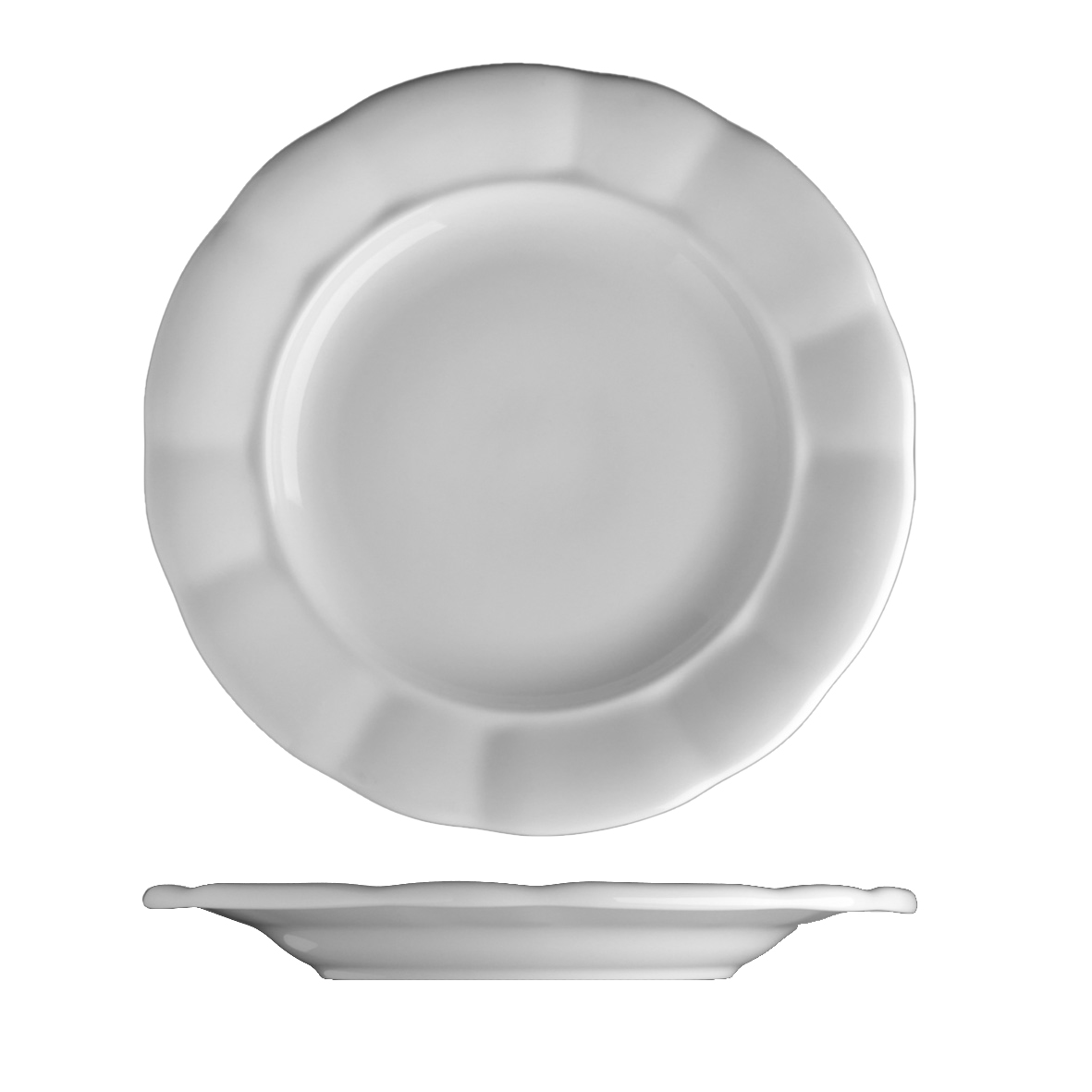 G.Benedikt Talíř mělký BEN 24 cm porcelán bílý 6 ks