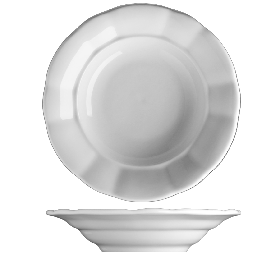 G.Benedikt Talíř hluboký BEN 24 cm porcelán bílý 6 ks