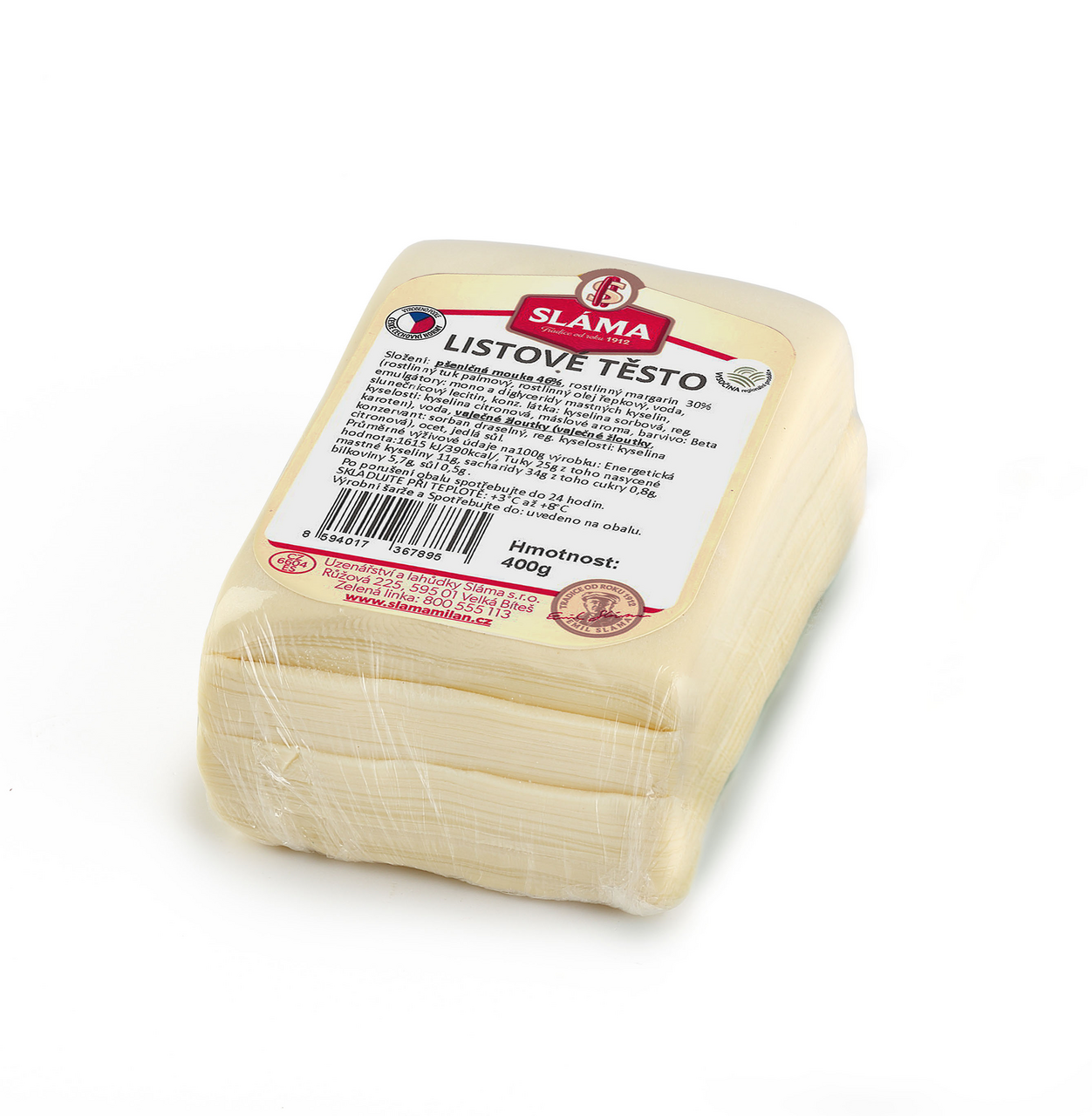 SLÁMA Těsto listové chlaz. 400 g